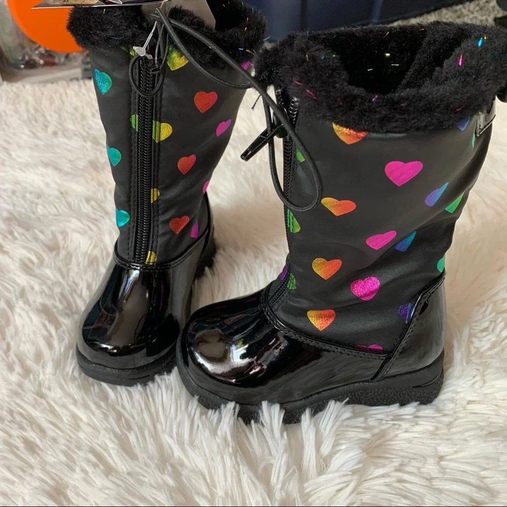 Khombu toddler girl sweetheart‎ winter boots size 6